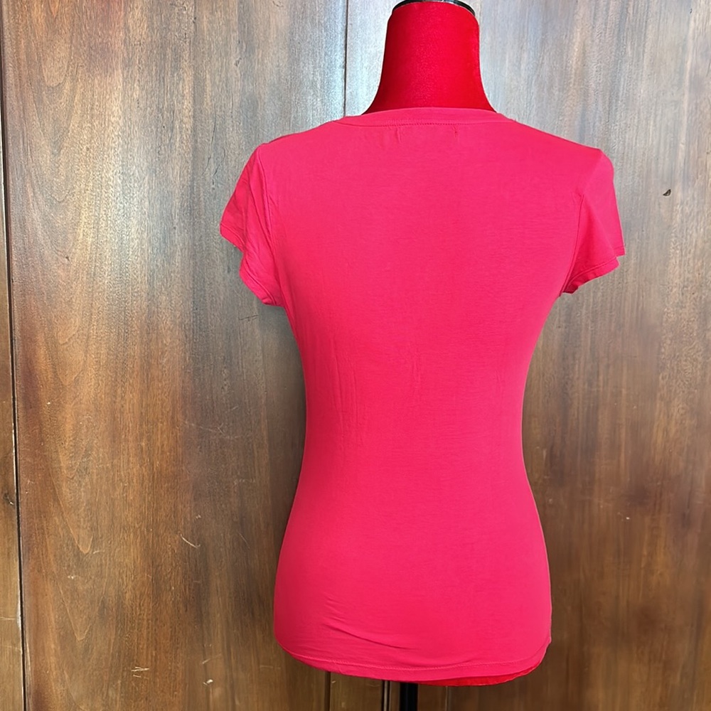 Zara Red Geisha Exotic Tee S/M - Picture 4 of 9